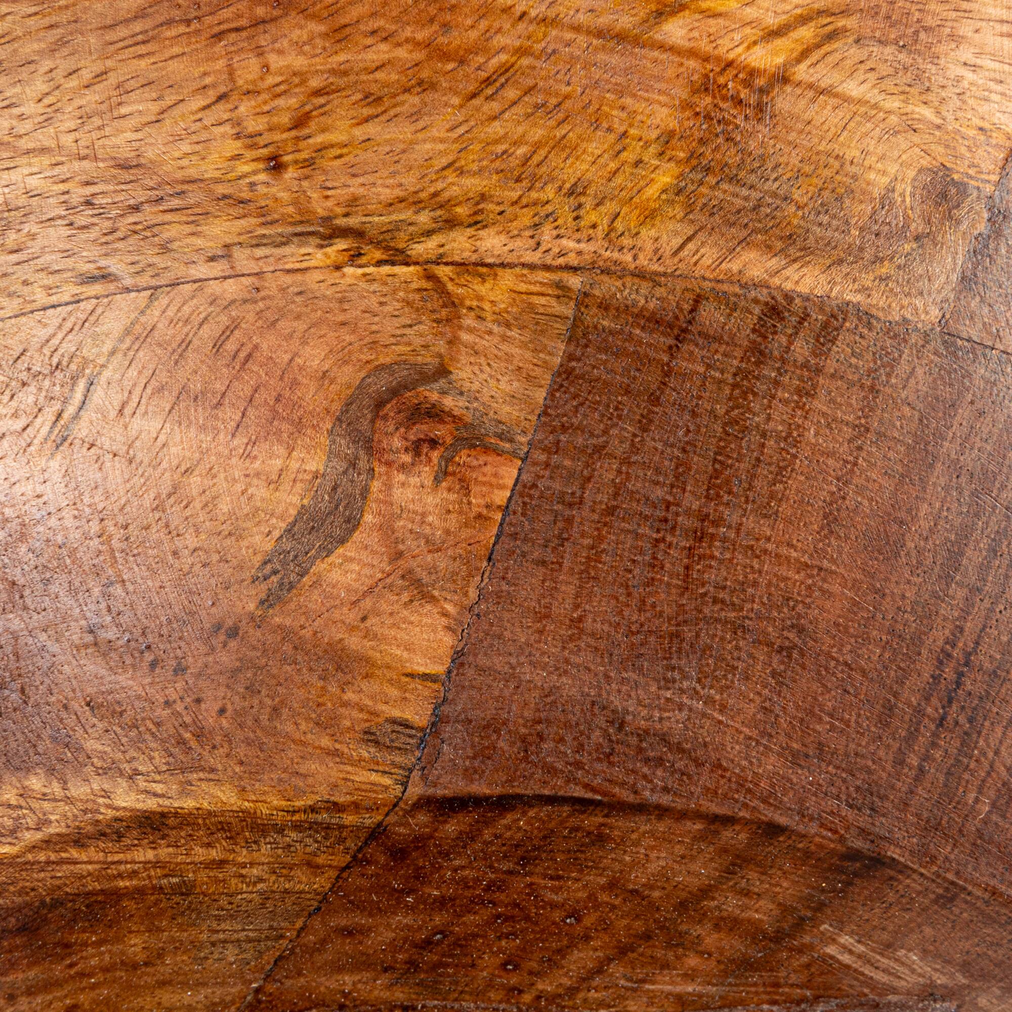 Hello Honey® 11.5" Walnut Mango Wood Footed Bowl